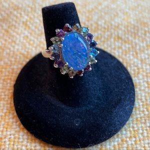 Beautiful Opal & Silver Ring